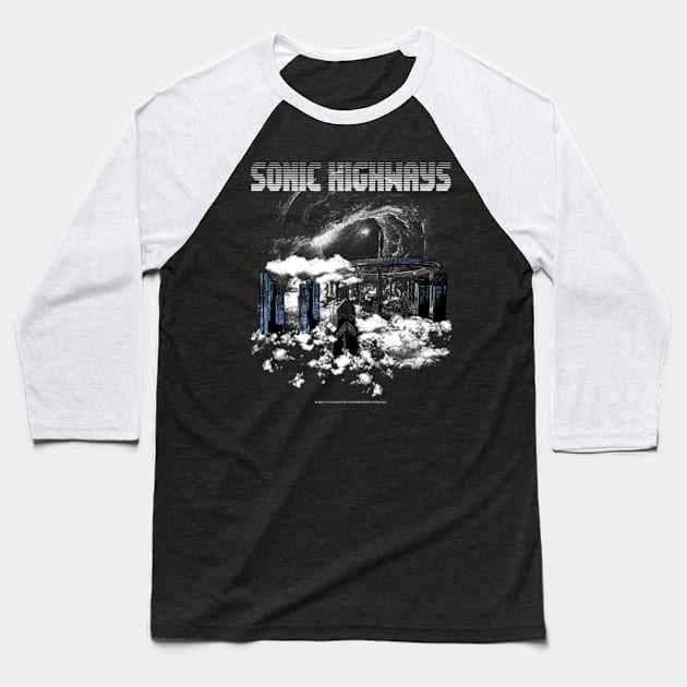 sonic highways unofficial merch by svkarnoprodvktion Baseball T-Shirt by andtaralima